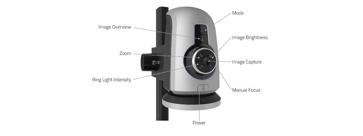 HDMS800 HD 1080p Digital Microscope Head Button Descriptions